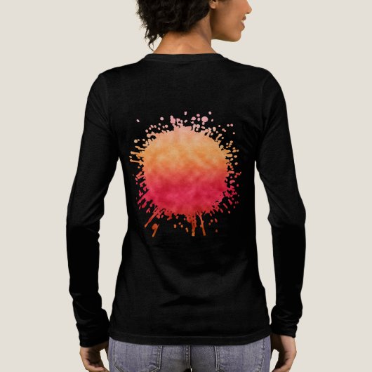ローズゴールドの後光 トライブレンドTシャツ (背面)