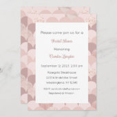 ローズゴールドの招待状、ピンクゴールドの招待、ウェディングベイビー 招待状 (正面/裏面)