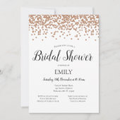 ローズゴールドの招待状 招待状 (正面)