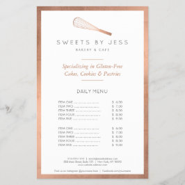 ローズゴールドの泡立て器 Bakery ハーフページ フライヤー