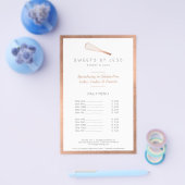 ローズゴールドの泡立て器 Bakery ハーフページ フライヤー (シングル)