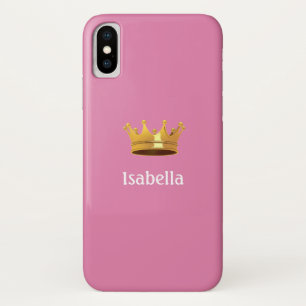 ローズゴールドの王冠 iPhone X ケース