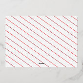 ローズゴールドの箔押し　イタズラ？それともいい子？　２匹の犬のクリスマスカード 箔シーズンカード (裏面)