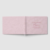 ローズゴールドの花嫁への手紙　記念ノート ゲストブック (全面)