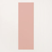 ローズゴールドの金属モノグラム名前スクリプト ヨガマット (裏面)