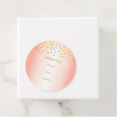 ローズゴールドの金箔飾り フェイバータグ (インサイチュ)