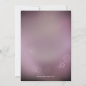 ローズゴールドの雪の結晶 ウィンター リハーサル ディナー 招待状 (裏面)