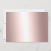 ローズゴールドの雪の結晶 タイポグラフィー 法人クリスマス 招待状 (裏面)