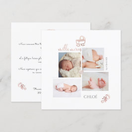 ローズゴールドの おもちゃ 誕生 女の子 カード