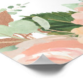 ローズゴールドガラス ブライダルシャワー フォトブース フレーム ポスター (角)