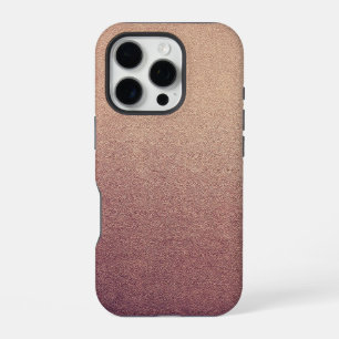 ローズゴールドグラデーションラメサンド調ピンク iPhone 16 PROケース