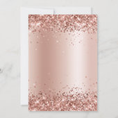 ローズゴールドグリッターとブッシュのグラデーション 招待状 (裏面)