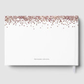 ローズゴールドグリッター ハーンパーティー ゲストブック (裏面)