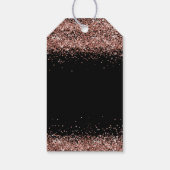 ローズゴールドグリッター プリンセス キンセアニエラ 感謝 ギフトタグ (裏面)