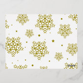 ローズゴールドコーポレートクリスマス パーティーフォイル 箔招待状ポストカード (裏面)