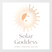 ローズゴールドサンゴッデスガールスプレータンニングサロン ウィンドウサイン (シート)