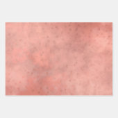 ローズゴールドサンセットクラウド ラッピングペーパーシート (正面2)