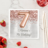  ローズゴールドシルバー 7歳の誕生日パーティー (インサイチュ)