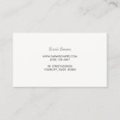 ローズゴールドストライプ　エレガントスタイリッシュ　モダン 名刺 (裏面)