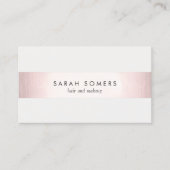 ローズゴールドストライプ　エレガントスタイリッシュ　モダン 名刺 (正面)