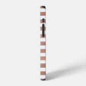ローズゴールドストライプ iPhoneケース (左側面)