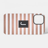ローズゴールドストライプ iPhoneケース (裏面横)