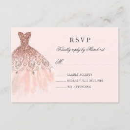 ローズゴールドスパークルドレス キンセアネーラ RSVP