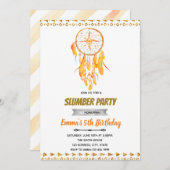 ローズゴールドドリームキャッチャー スリーパーオーバーの招待状 招待状 (正面/裏面)