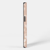 ローズゴールドハートのボケ iPhoneケース (右側面)