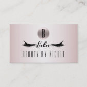 ローズゴールドピンクのまつげ顧客ロイヤルティカード ロイヤリティカード (正面)