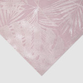ローズゴールドピンク ボタニカル トロピカル パームツリーの葉 薄葉紙 (詳細)