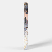 ローズゴールドマーブルモノグラムカスタム Case-Mate iPhoneケース (裏面 / 右)