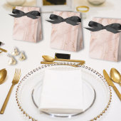 ローズゴールドマーブル 結婚式 & キンセアニエラ 個人用 フェイバーボックス