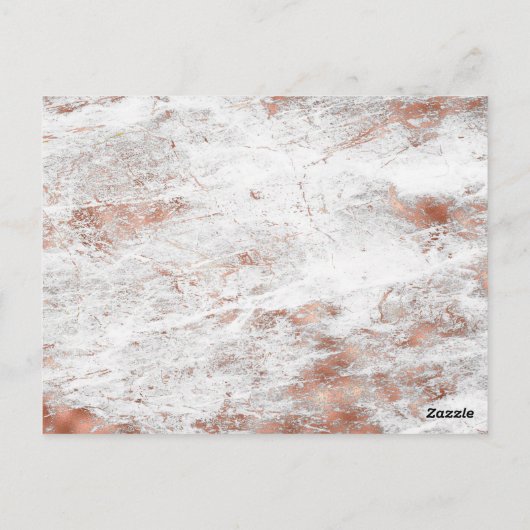 ローズゴールドマーブル 16歳の誕生日パーティー 保存日付 ポストカード (裏面)