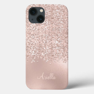 ローズゴールドラメジュエルモノグラム iPhone 13ケース