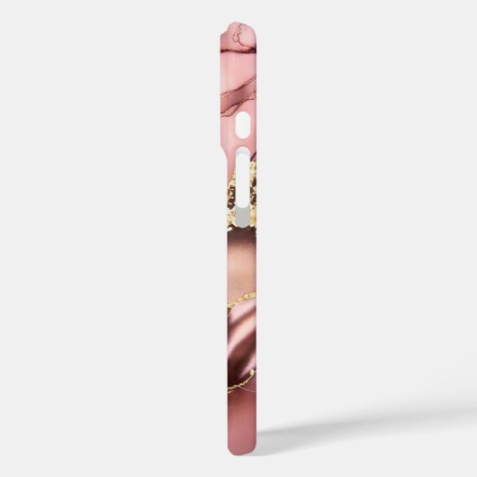 ローズゴールド大理石のスマホケース - 高級抽象デザイン Case-Mate iPhoneケース (裏面 / 左)