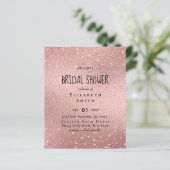 ローズゴールド金属グリッターフローラフォイルルック結婚ズ (スタンド正面)