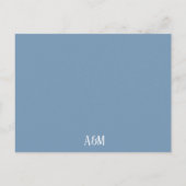 ローズゴールド金属グリッターフローラフォイルルック結婚ズ インビテーションポストカード (裏面)