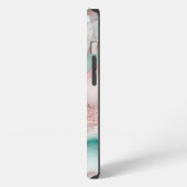 ローズゴールド アゲート 柄 iPhoneケース (左側面)