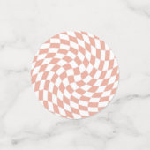 ローズゴールド ウェディングコレクション チェック チェック柄 コンフェッティ (スモール正面)