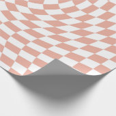 ローズゴールド ウェディングコレクション チェック チェック柄 ラッピングペーパー (角)