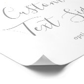 ローズゴールド ウォーターカラー オーダーメイド テキスト サイン (角)