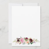 ローズゴールド エレガント スクリプト サプライズ 退職パーティー 招待状 (裏面)