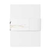 ローズゴールド オーガニック フラワー ウェディング 招待状ベリーバンド (裏面例)