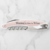 ローズゴールド グリッター おもしろ名言 ワインボトル ママ 専用 ソムリエナイフ (裏面)