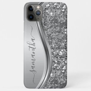 ローズゴールド グリッター ブリング 手書きネーム オーダーメイド iPhone 11 PRO MAXケース