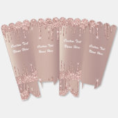 ローズゴールド グリッター ポップコーンボックス オーダーメイド テキスト 名前 フェイバーボックス (見開き)