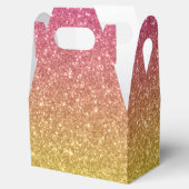 ローズゴールド グリッター ルック フェイバーボックス (オープン)