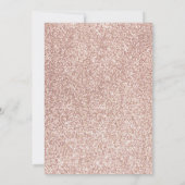ローズゴールド グリッター 確認 招待状 (裏面)
