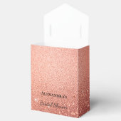 ローズゴールド グリッツ グリッター ブライダルシャワー フェイバーボックス (オープン)